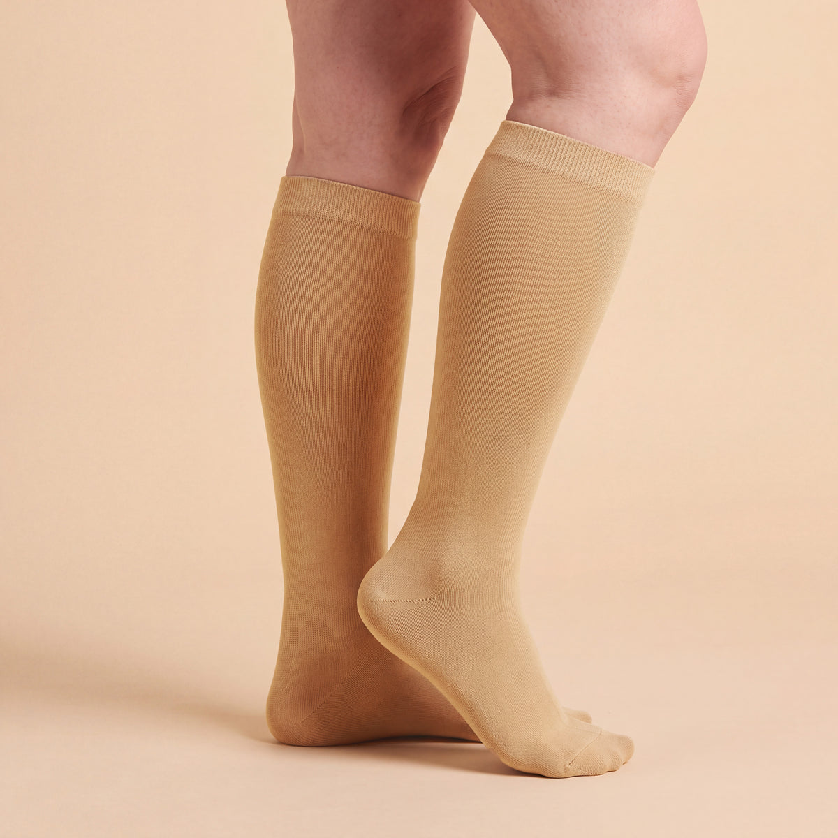 Beige Kompressionsstrümpfe